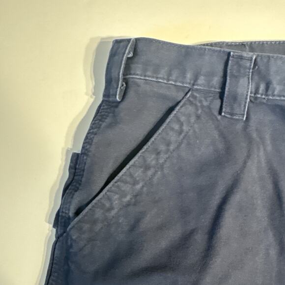 Carhartt B147 LBR Shorts Men’s 40 Original Fit Workwear Navy Made in USA Y2K - Picture 3 of 9